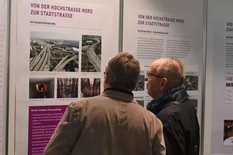 Ob Süd- oder Nordtrasse, Infos gab’s zu beiden Hochstraßenprojekten.