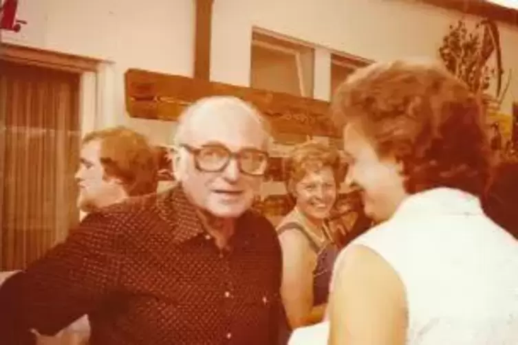 Kurt Hofmeister beim Tag der offenen T&uuml;r 1979.
