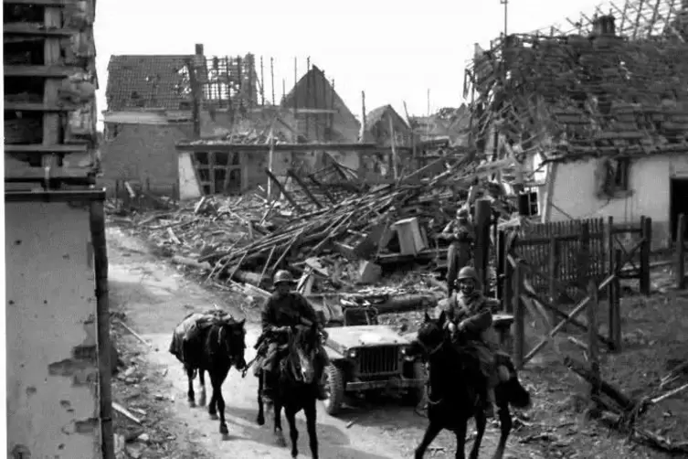 Der Ortsausgang in Richtung Minfeld.