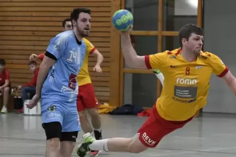 Am 1. April beginnt Steffen Christmann (rechts) bei der TSG Friesenheim mit seinem neuen Job. Aktuell spielt er bei der HSG Eckb
