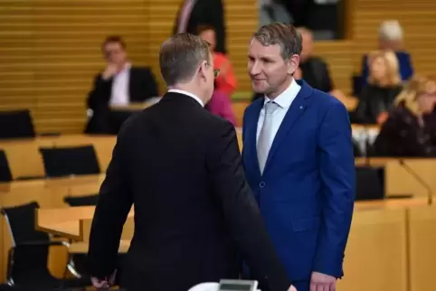 Von Angesicht zu Angesicht: Bodo Ramelow (links) und Björn Höcke.