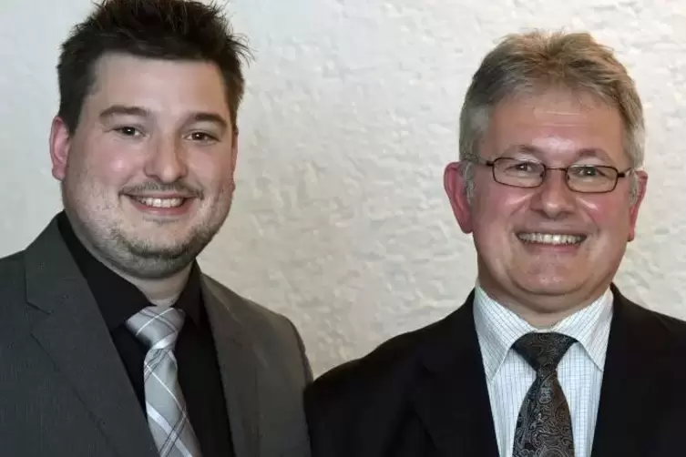 Christian Reber (rechts) wird für die CDU in den Bürgermeisterwahlkampf gehen. Sein Parteifreund Georg Zwilling hatte sich dafür
