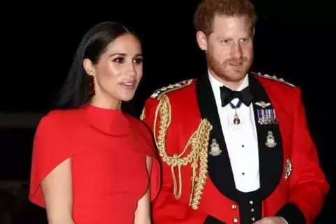 Solche Bilder wird es ab April nicht mehr geben: Prinz Harry und Ehefrau Meghan am Samstag in der Royal Albert Hall in London. 