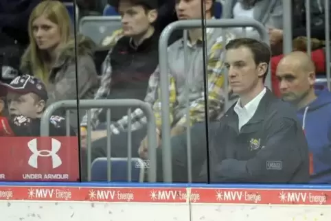 Daniel Hopp bei einem Spiel der Adler Mannheim.