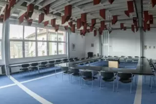 Wird zu Büros: der Sitzungssaal in Lauterecken.