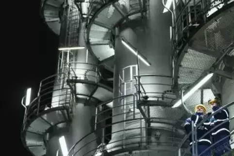 Die neue Acetylen-Anlage – hier im Bild – ist die zweitgrößte Einzelinvestition im BASF-Stammwerk nach der TDI-Fabrik.
