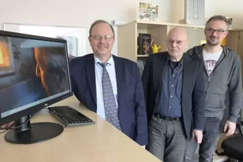 Zufriedene Kooperationspartner: Thomas Grommes, Wolfgang Ressmann und Björn Bretschneider (von links).