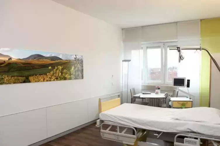 Ein Zimmer im Vinzentius-Krankenhaus in Landau.