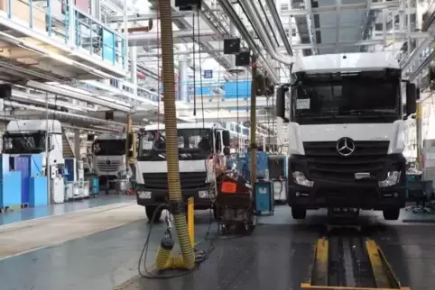 2019 rollten in Wörth 85.000 Lastwagen vom Band. 