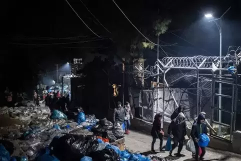 Die Zustände in den Flüchtlingslagern auf den griechischen Inseln – hier auf Lesbos – sind verheerend. Die Lebensbedingungen sin