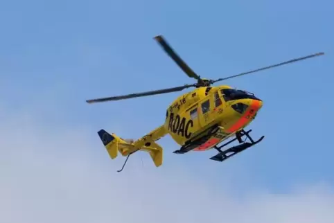 Ein Rettungshubschrauber war im Einsatz. 