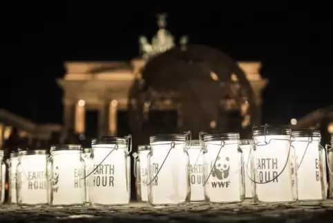 Die Earth Hour, wie hier 2018 in Berlin, findet am 28. März statt. 