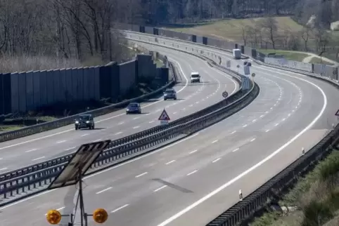 Kaum Verkehr auf der A6