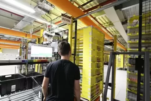 Bestellungen mit Waren des täglichen Bedarfs werden bei Amazon derzeit priorisiert. Das gilt auch für das Frankenthaler Logistik