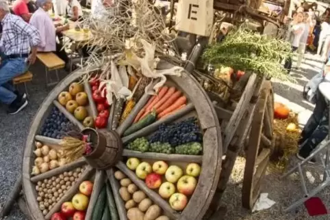 2020 und 2021 richtet St. Julian den Europäischen Bauernmarkt aus. Hier ein Bild vom Markt in Rammelsbach, das die Großveranstal