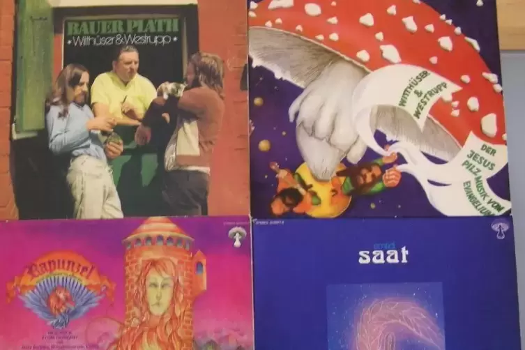 Horst M&uuml;ller kaufte diese Platten in einer BASF-Verkaufsstelle. 