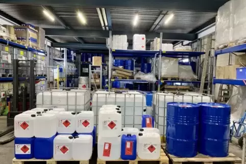 Die Firma Berkel hat im März bereits 1,7 Millionen Liter Ethanol allein vom Ludwigshafener Standort in Rheingönheim ausgeliefert