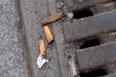 Alltäglicher Anblick in den Städten: Weggeworfene Kippen am Straßenrand.