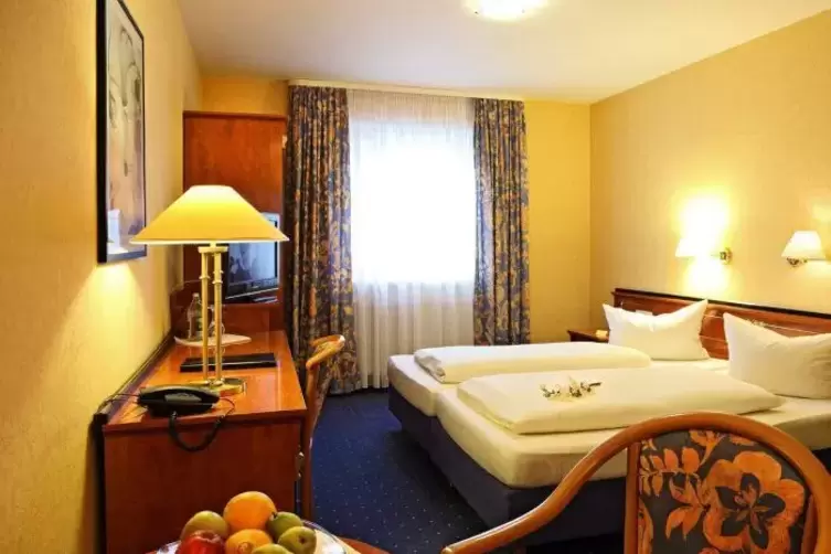 Hotelzimmer im Goldenen Lamm: bietet Ruhe. 