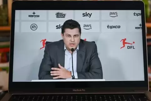 Christian Seifert während der Videokonferenz.