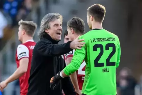 Da war noch alles ganz anders als heute: Gerry Ehrmann und sein damaliger Schützling Lennart Grill. 