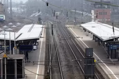 Der Hauptbahnhof in Homburg. 