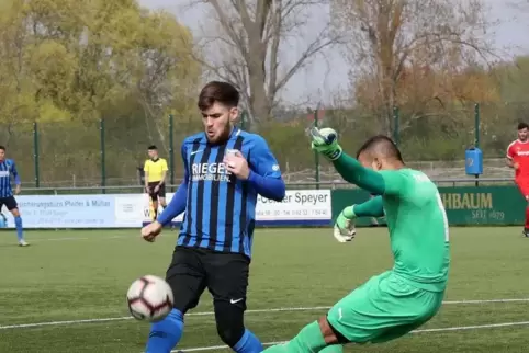 17 Tore hat er f ür den FC Speyer in dieser Saison bislang erzielt: Marvin Sprengling.