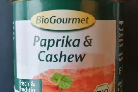 Die Firma Bio Gourmet hat einen Brotaufstrich zurückgerufen. 