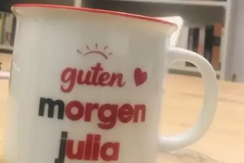 Es geht doch: Ganz ohne Internet hat es die Nutella-Tasse zu Julia Hoffmann geschafft. 