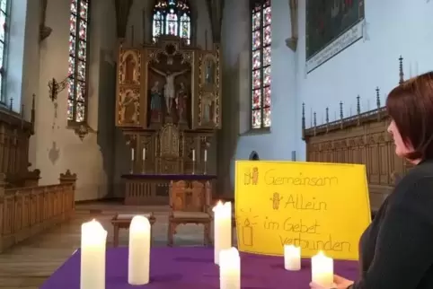 Die Pfarrkirche St. Jakobus in Germersheim ist am Ostersonntag von 15 bis 18 Uhr geöffnet. Gläubige dürfen hier beten – allein. 