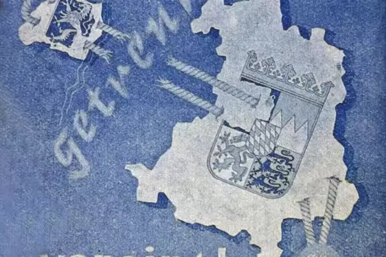 Plakatwerbung des &bdquo;Bundes Bayern und Pfalz&ldquo;.