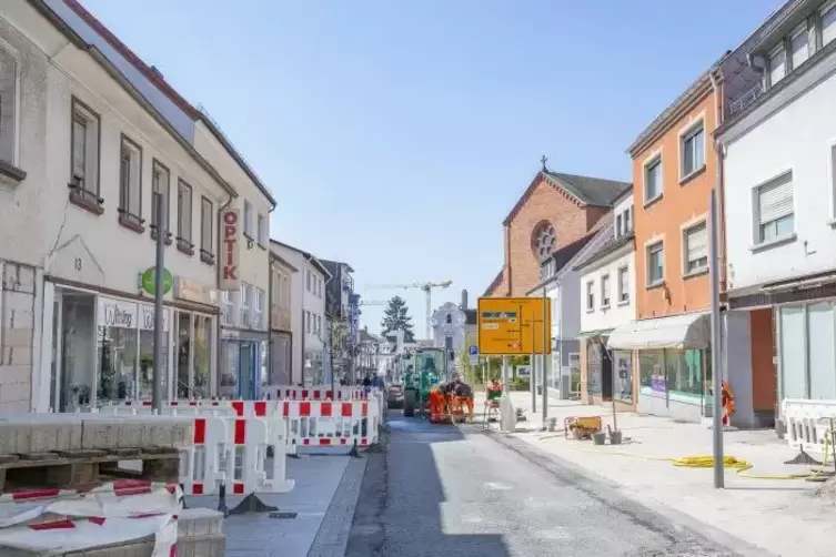 Im oberen Teil, aus Richtung Homburg, gibt es noch einiges zu tun. 