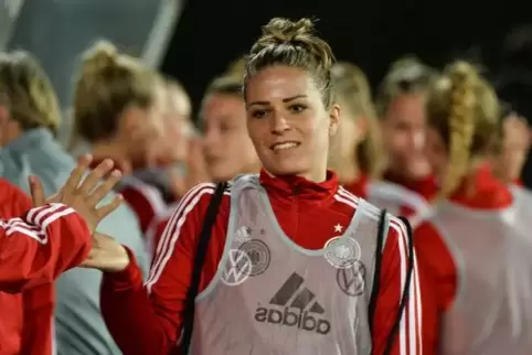 Da spielte sie noch: Melanie Leupolz Anfang März beim Algarve-Cup. 
