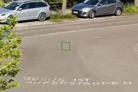 Graffiti: Osterbotschaft. Graffiti: Osterbotschaft.