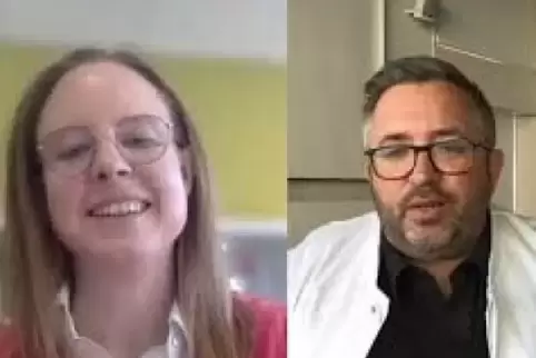 Rebecca Ditt im Gespräch mit Prof. Dr. Stefan Hofer.