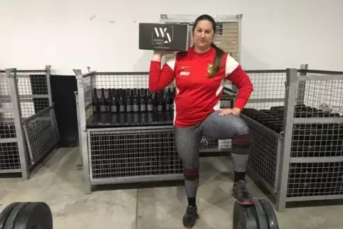 Nina Schroth trainiert bis zu achtmal pro Woche. Manchmal sogar in einem Weingut. 