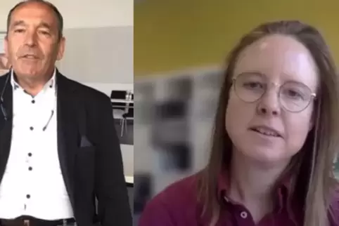 Geschäftsführer Peter Förster im Gespräch mit Rebecca Ditt 