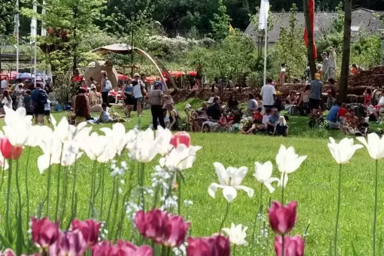 Von Anfang an ein Magnet: der Spielplatz im Neum&uuml;hlepark.