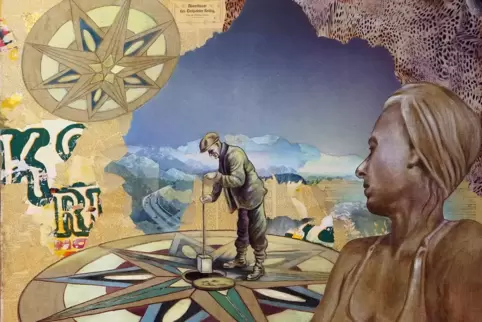 Die Innenwelt der Außenwelt: Collage von Nikola Jaensch (Ausschnitt). Die Innenwelt der Außenwelt: Collage von Nikola Jaensch (Ausschnitt).