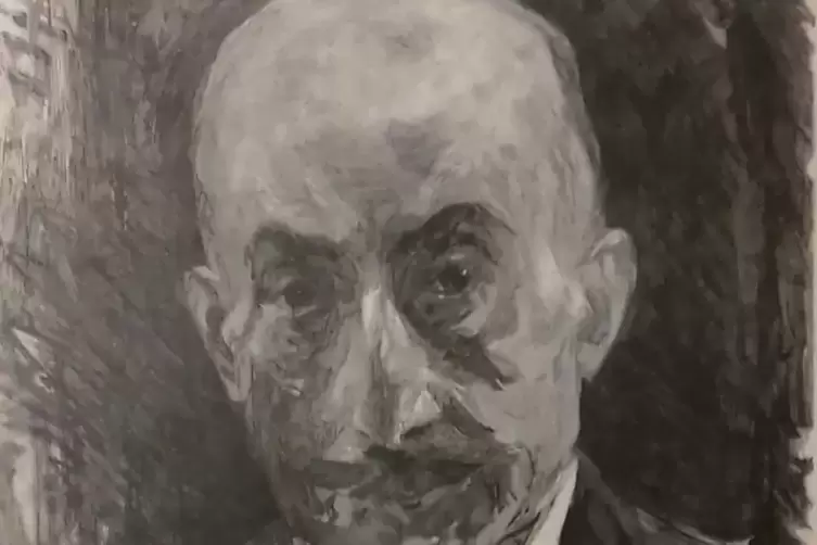 Holzschnitt von Max Liebermann: Auch dieses seltene St&uuml;ck h&auml;ngt in Kleinniedesheim.