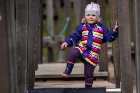 Ab Sonntag wieder möglich: Spielen und Herumtollen auf dem Kinderspielplatz.