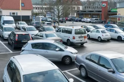 Tatort Supermarkt-Parkplatz .