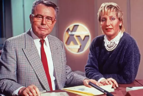 Sabine und Eduard Zimmermann im Jahr 1988. 
