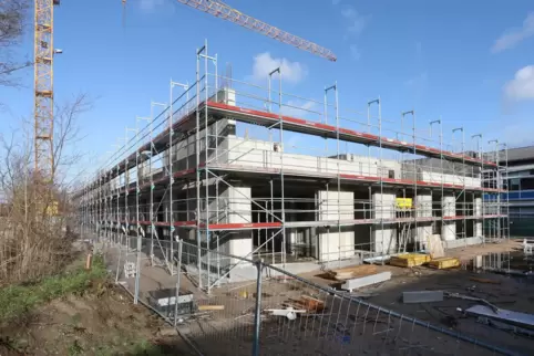 Baustelle der IGS Kandel im April 2020. 