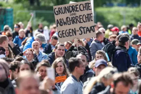 Protest in Stuttgart.