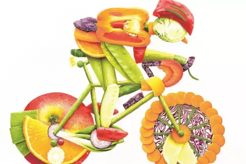 Viel Obst und Gemüse gehören auf den Teller von jedem Sportler. 