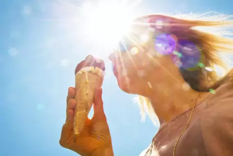 Genau die richtigen Temperaturen für ein Eis.