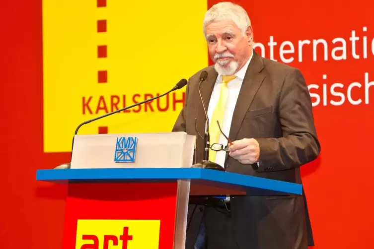 Mit dem Februar habe die Art Karlsruhe einen „Riesendusel“ gehabt, sagt Mitinitiator und Galerist Ewald Karl Schrade. 