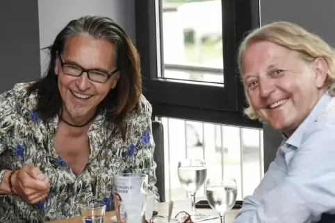 Arbeiten seit vielen Jahren zusammen: Comedian Christian Chako Habekost und sein Manager Thorsten Scheller, der aus Lambsheim st