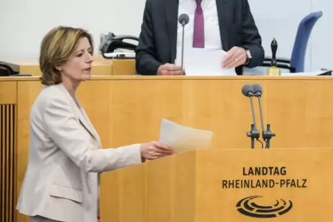 Malu Dreyer gab am Mittwoch eine Regierungserklärung ab.